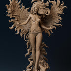 Eternal Flame Femme Resin Figure – 12K High Detail – Unassembled / Painted GK Kit