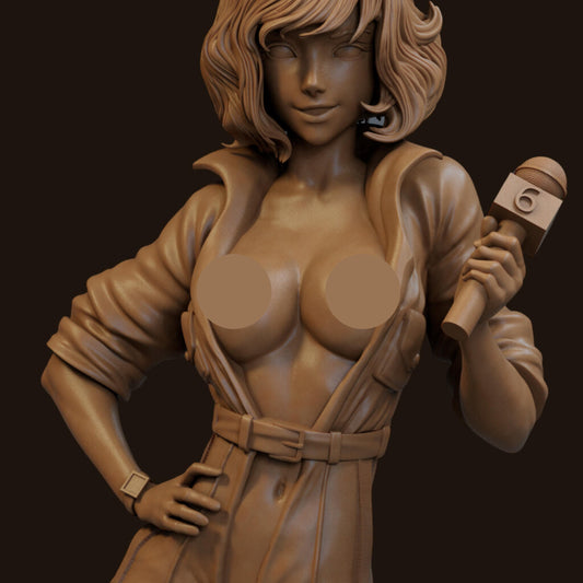 Channel Reporter 12K Resin Figure: NSFW Fantasy Model - Unpainted GK Kit