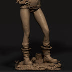 Post-Apocalyptic Femme Resin Figure – 12K High Detail – Unassembled / Painted GK Kit