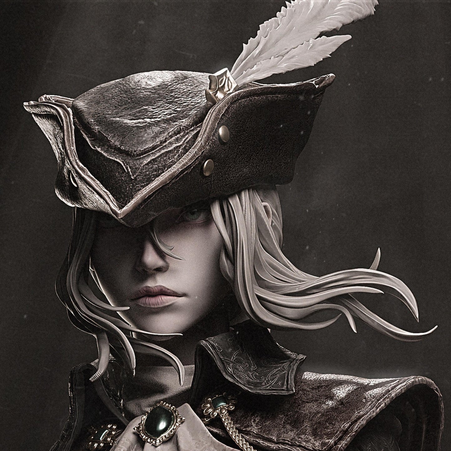 Nocturnal Huntress Resin Figure – 12K High Detail – Unassembled / Painted – Fantasy Warrior Statue