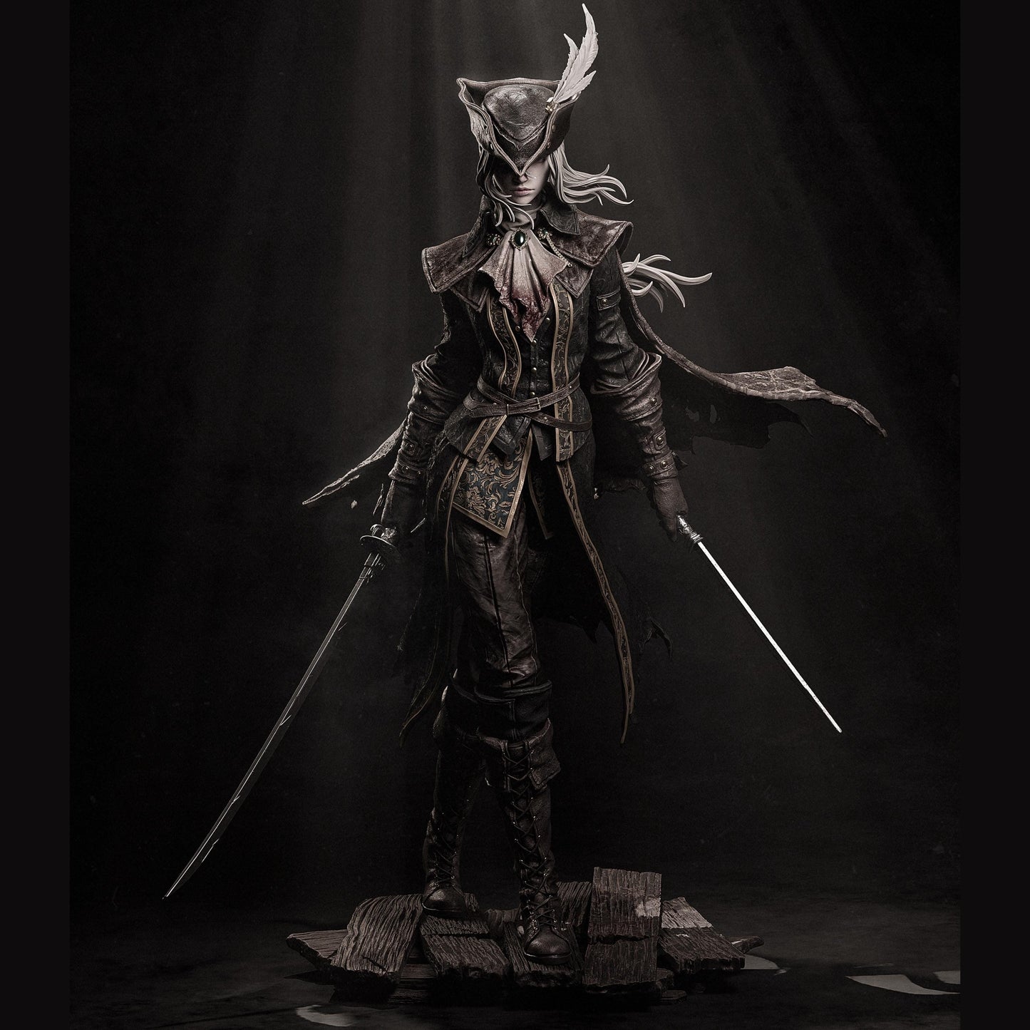 Nocturnal Huntress Resin Figure – 12K High Detail – Unassembled / Painted – Fantasy Warrior Statue