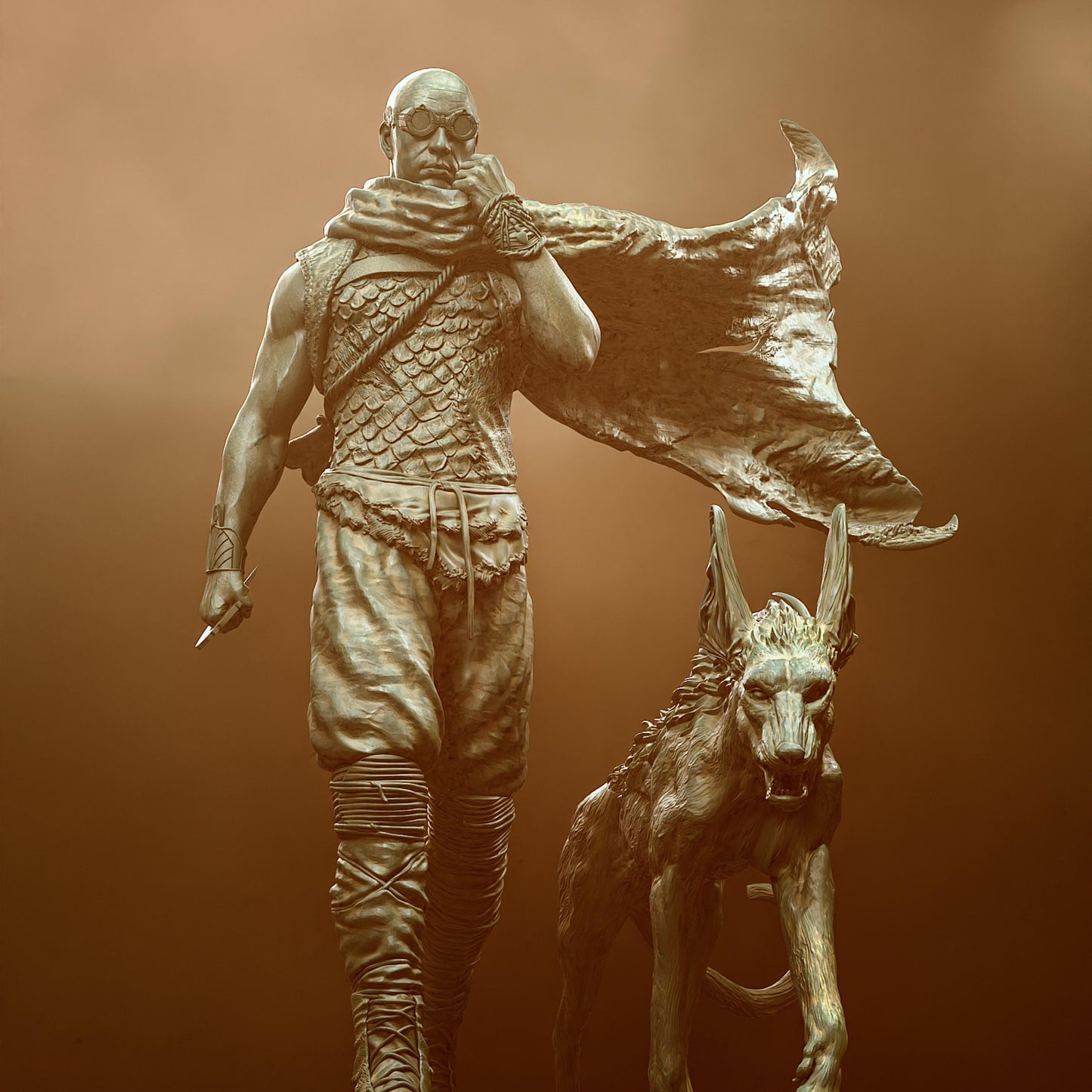 Galactic Warrior Resin Figure – 12K High Detail – Unpainted / Painted – Sci-Fi Collectible Kit