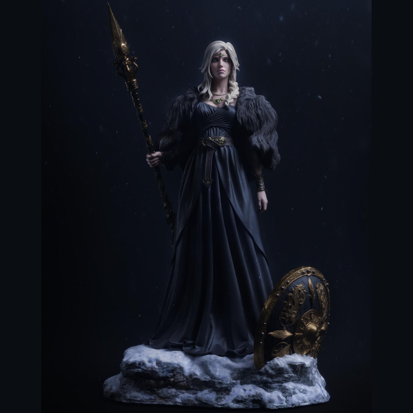 Valkyrie Warrior Resin Figure – 12K High Detail – Unpainted / Painted – Fantasy Collectible Kit