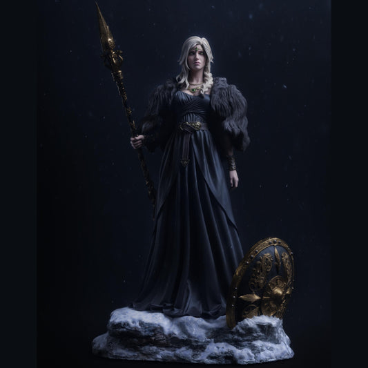 Valkyrie Warrior Resin Figure – 12K High Detail – Unpainted / Painted – Fantasy Collectible Kit