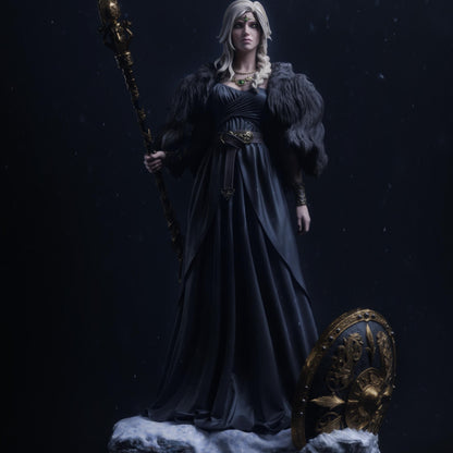 Valkyrie Warrior Resin Figure – 12K High Detail – Unpainted / Painted – Fantasy Collectible Kit