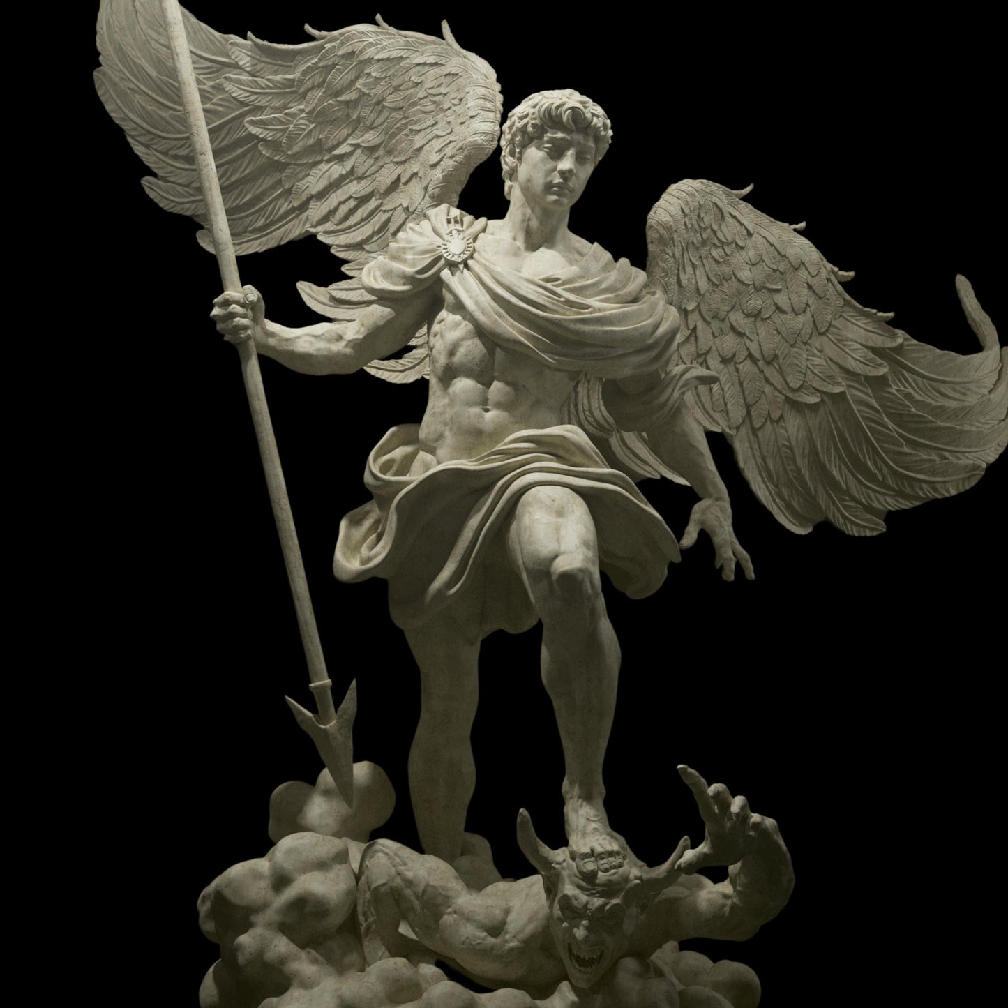 Archangel Michael 12K Resin Figure: Unpainted Mythology Model Kit