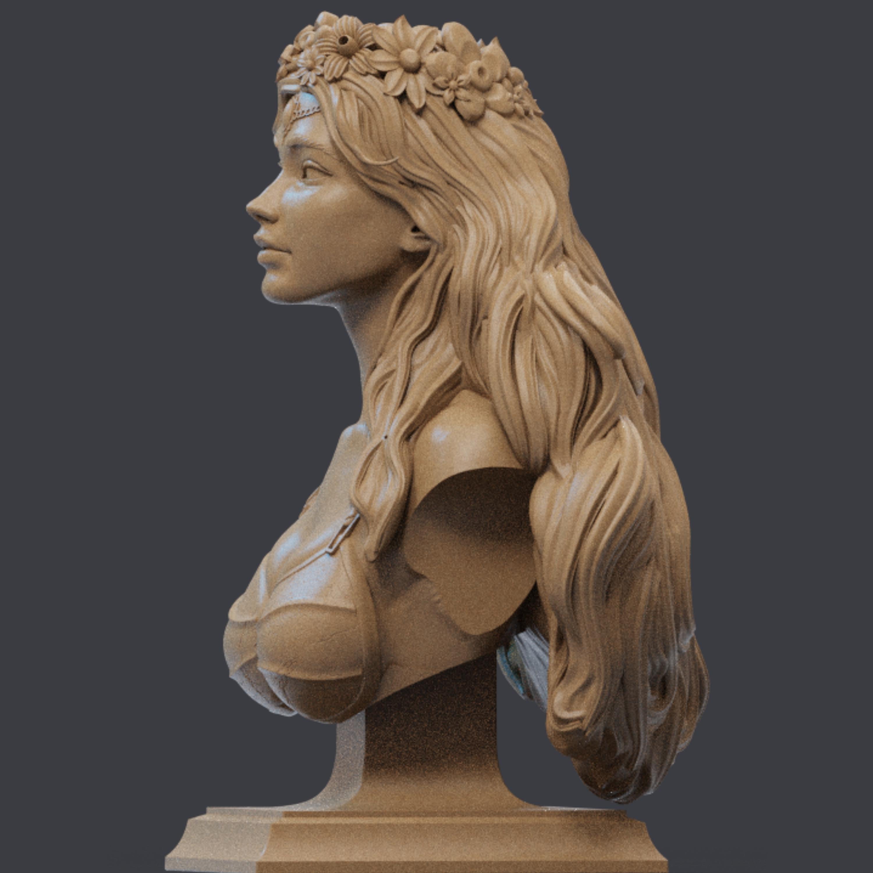 Artemis Bust: 12K Resin Mythology Model - Unpainted GK Kit