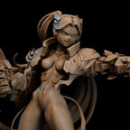 Steelheart Warrior Femme Fatale Figure: 12K Resin Fan Art Collectible (Unpainted & Unassembled)