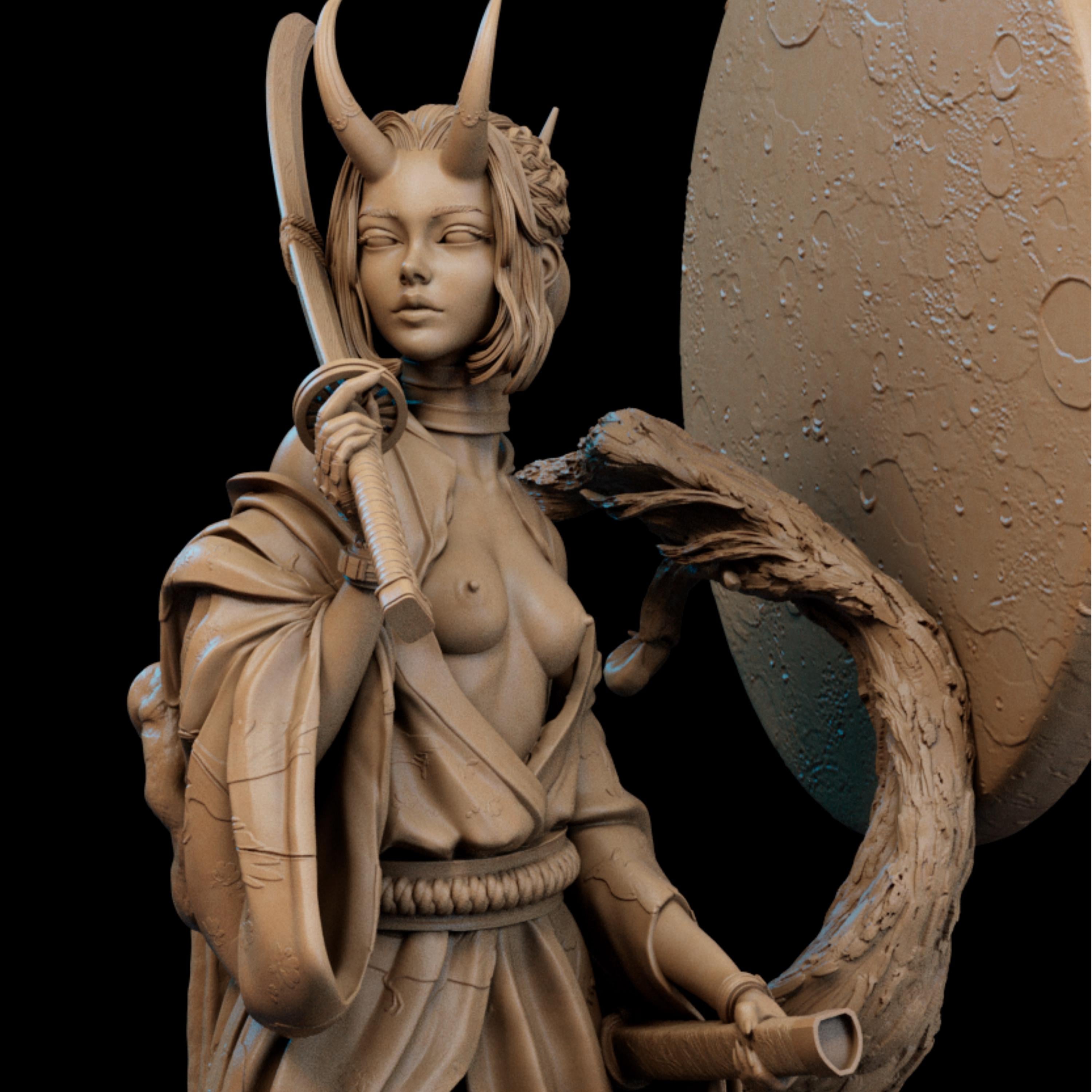 Crimson Sexy Femme Fatale Resin Figure – 12K High Detail – Unassembled / Painted GK Kit