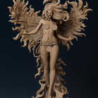 Eternal Flame Femme Resin Figure – 12K High Detail – Unassembled / Painted GK Kit