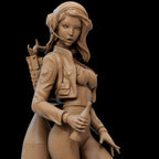 Retro PinUp - Resin 3D Print Detailed Figure - CA3D Fan ART - Femme Fatale Fantasy - Sexy NSFW Model - Unpainted & Unassembled GK Kit