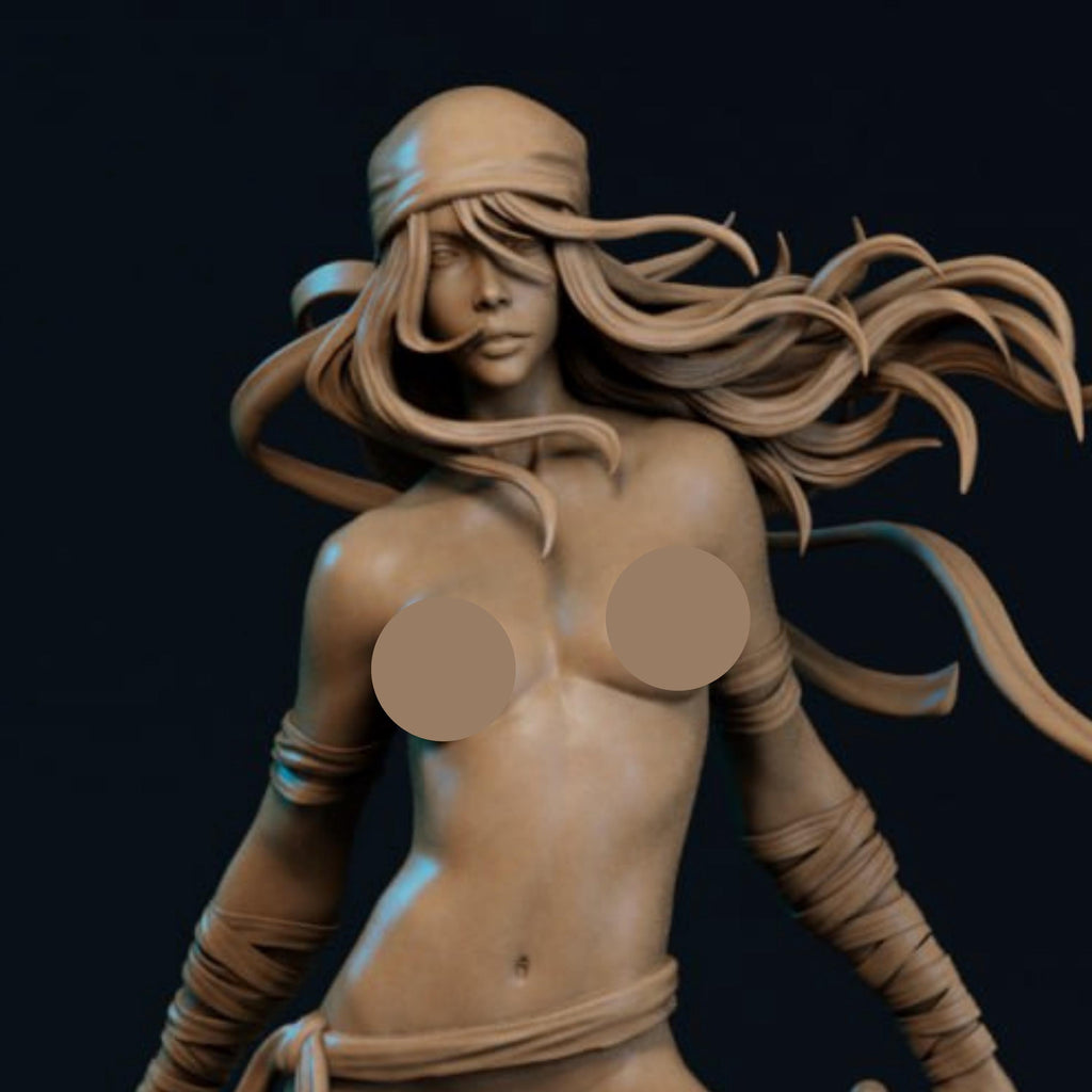 Scarlet Ninja Femme Resin Figure – 12K High Detail – Unassembled / Painted GK Kit