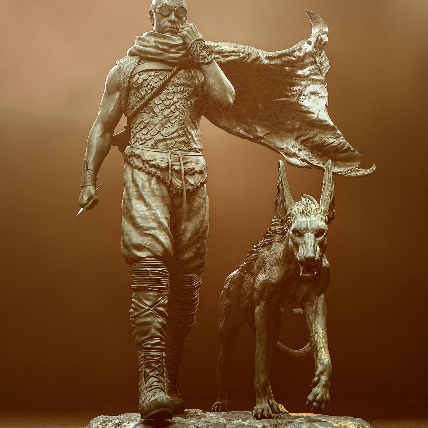 Galactic Warrior Resin Figure – 12K High Detail – Unpainted / Painted – Sci-Fi Collectible Kit