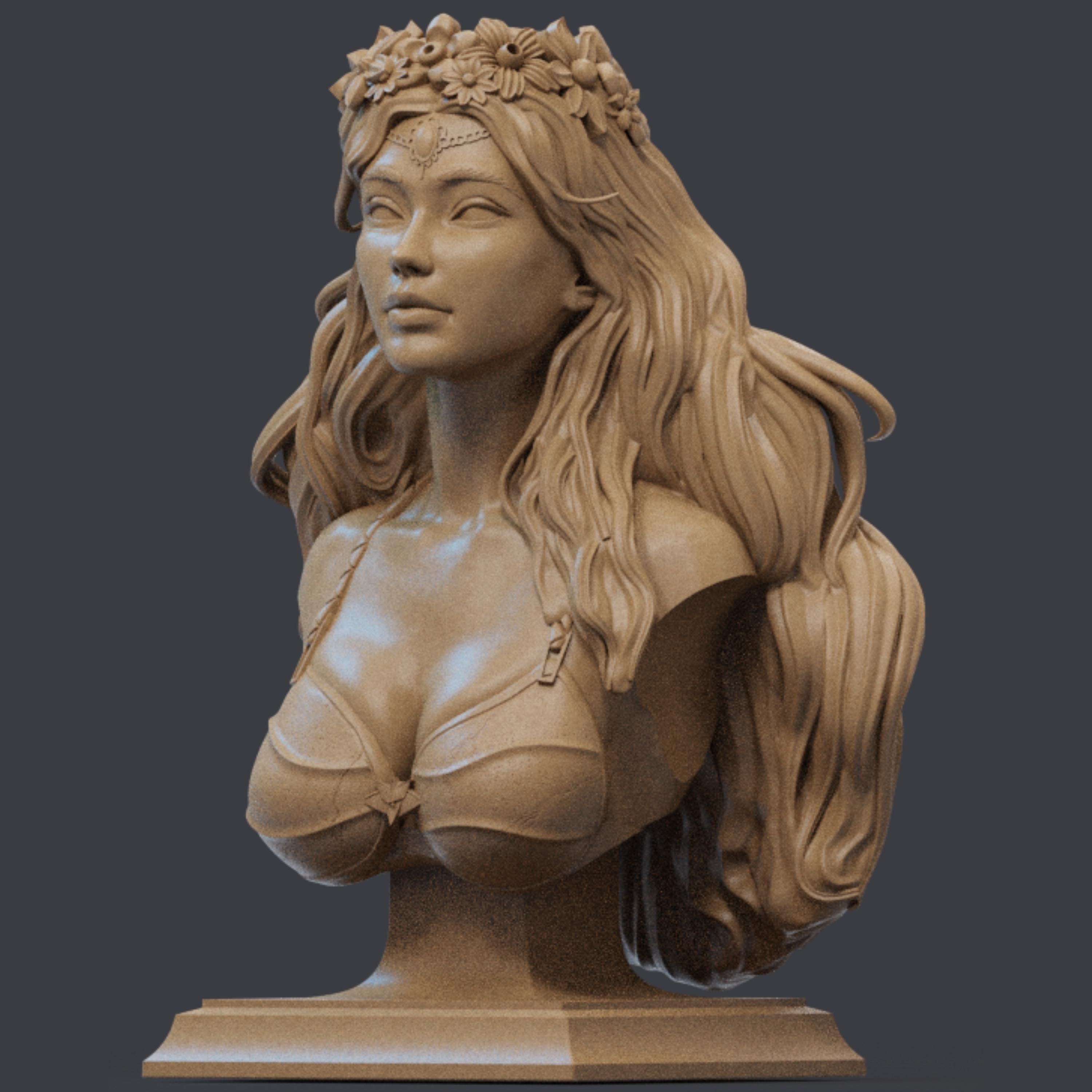 Artemis Bust: 12K Resin Mythology Model - Unpainted GK Kit