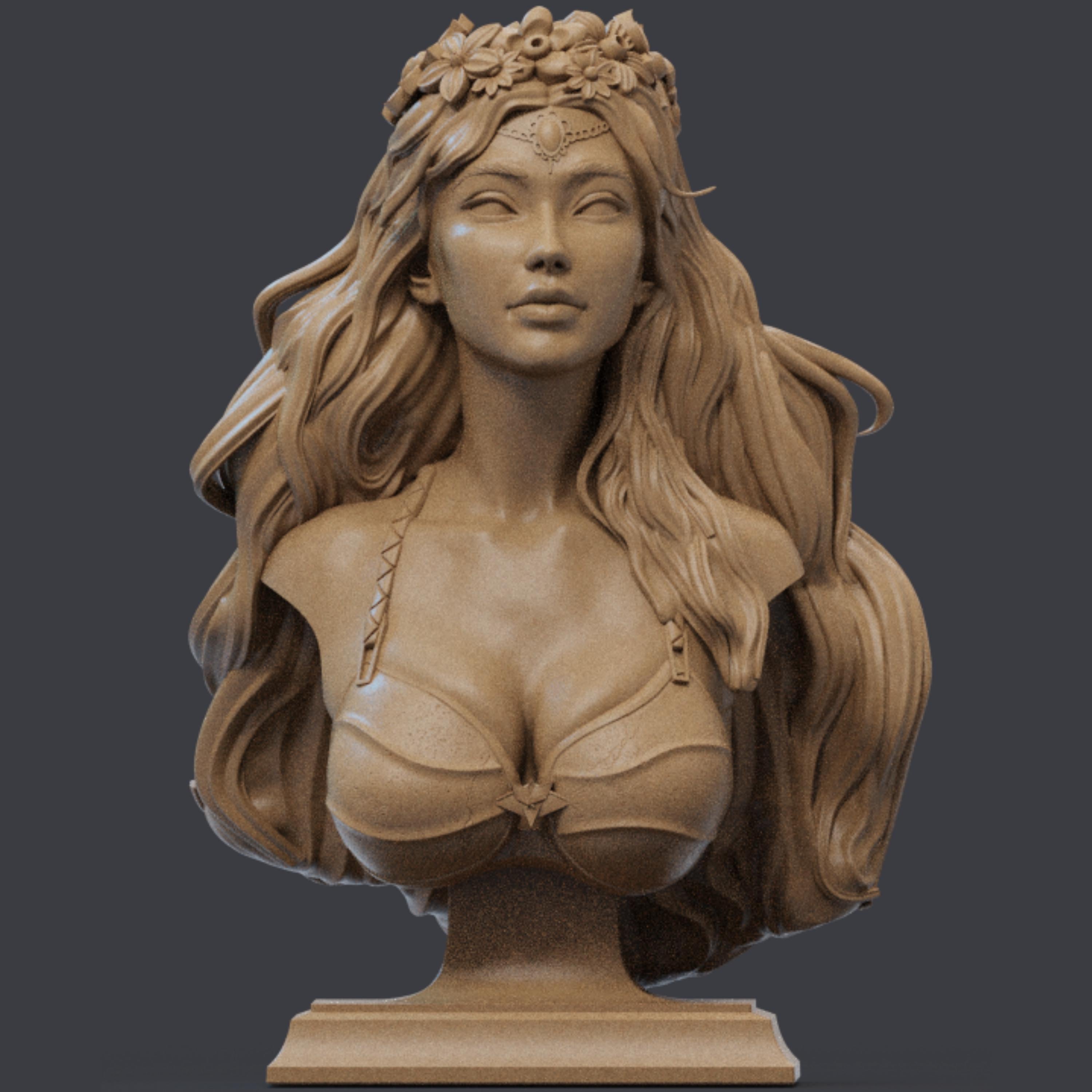 Artemis Bust: 12K Resin Mythology Model - Unpainted GK Kit