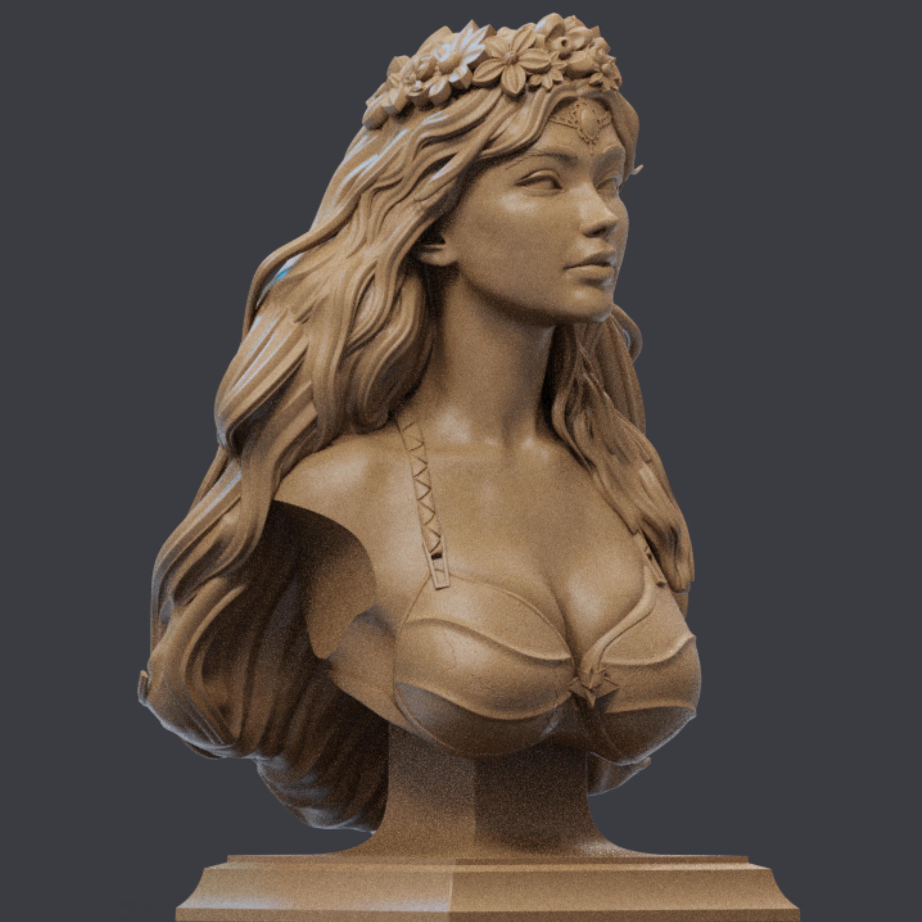 Artemis Bust: 12K Resin Mythology Model - Unpainted GK Kit