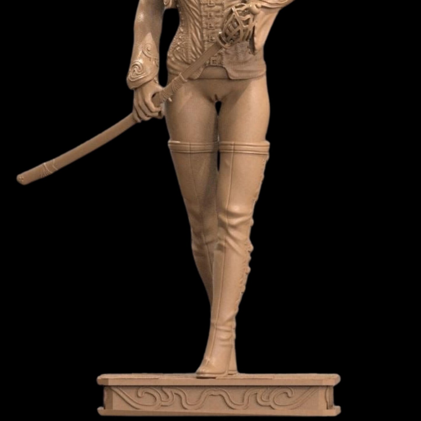 Crimson Valkyrie 12K Resin Figure: NSFW Fantasy Model - Unpainted / Painted