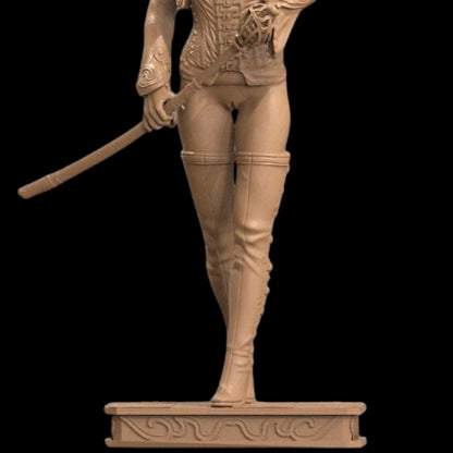 Crimson Valkyrie 12K Resin Figure: NSFW Fantasy Model - Unpainted / Painted