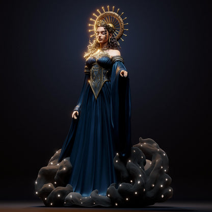 NYX Goddess of the Night Figure: 12K Resin 3D Print, Fan Art GK Kit