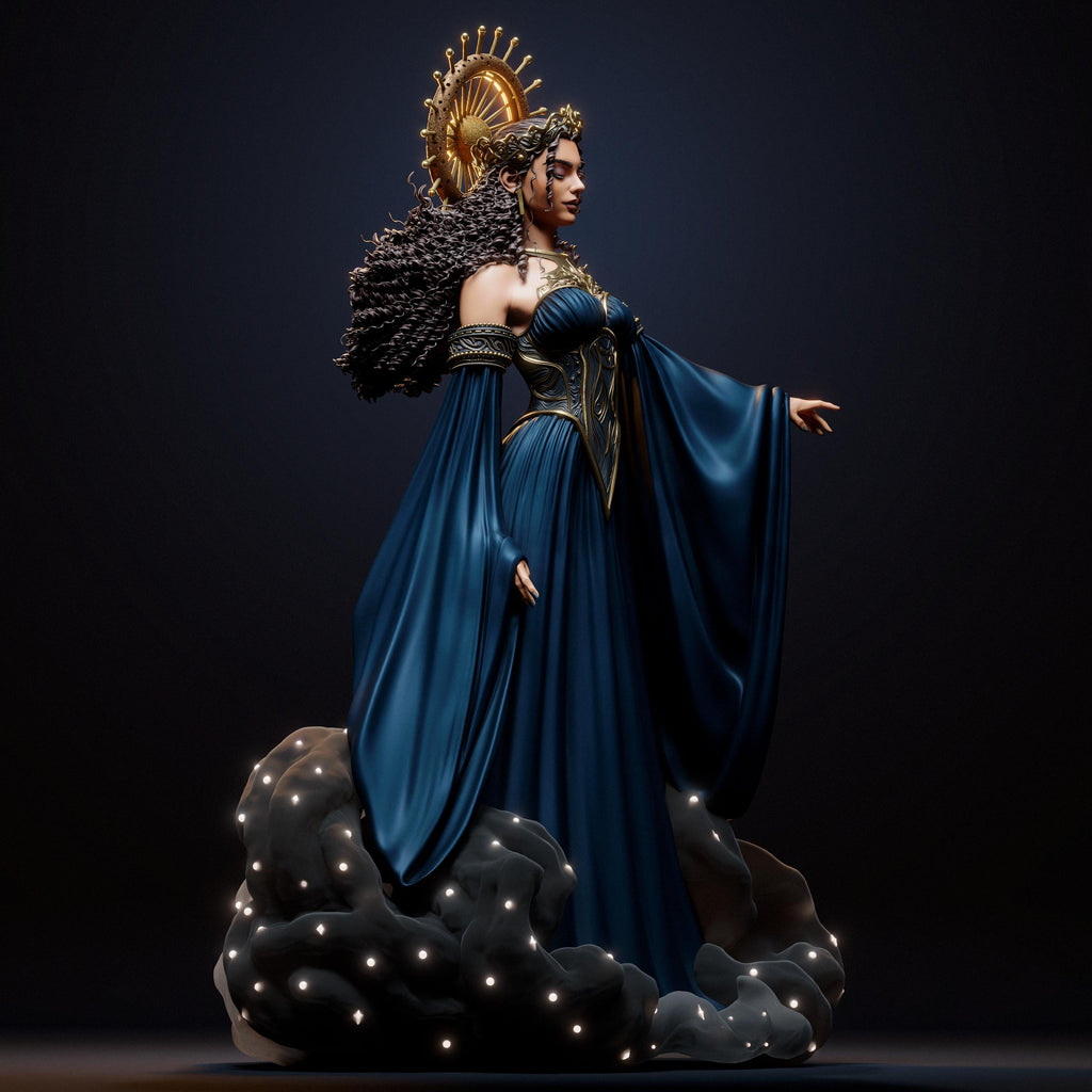 NYX Goddess of the Night Figure: 12K Resin 3D Print, Fan Art GK Kit