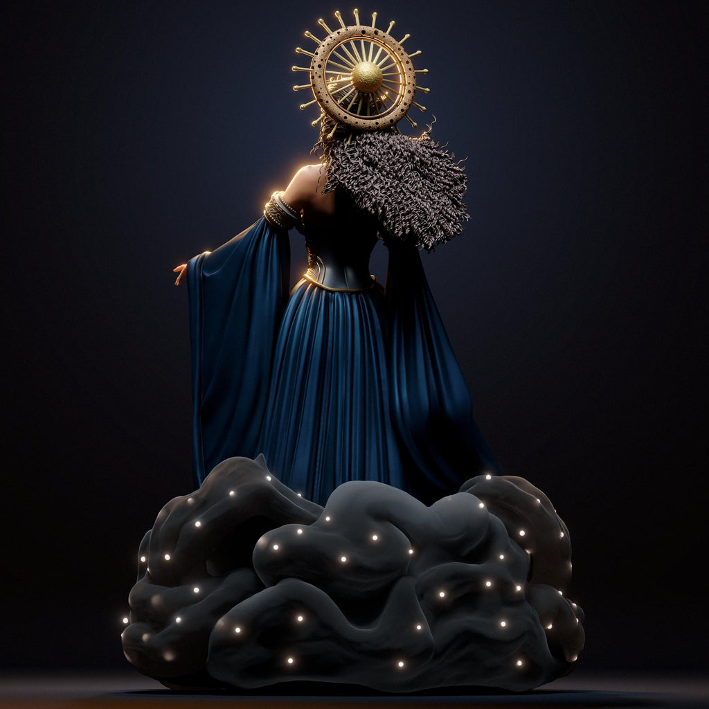 NYX Goddess of the Night Figure: 12K Resin 3D Print, Fan Art GK Kit