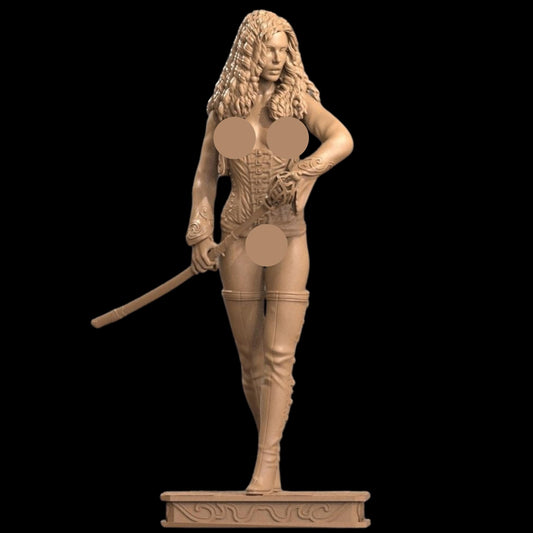 Crimson Valkyrie 12K Resin Figure: NSFW Fantasy Model - Unpainted / Painted