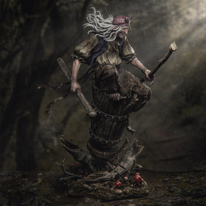 Baba Yaga Resin Figure: 12K Fan Art Witch Model Kit