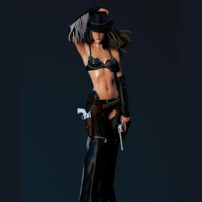 Femme Fatale Warrior Resin Figure – 12K High Detail – Unpainted / Painted – Multi-Part Collectible Kit