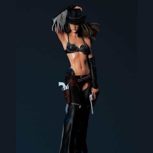 Femme Fatale Warrior Resin Figure – 12K High Detail – Unpainted / Painted – Multi-Part Collectible Kit