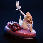 Pin-Up Goddess Resin Figure: 12K Print, Fan Art Collectible
