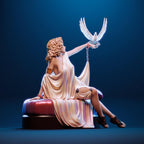 Pin-Up Goddess Resin Figure: 12K Print, Fan Art Collectible