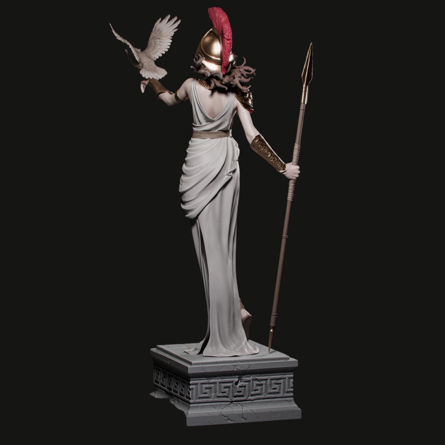 Athena Goddess Resin Statue: 12K Mythology Model Kit - CA3D Fan Art