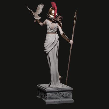 Athena Goddess Resin Statue: 12K Mythology Model Kit - CA3D Fan Art
