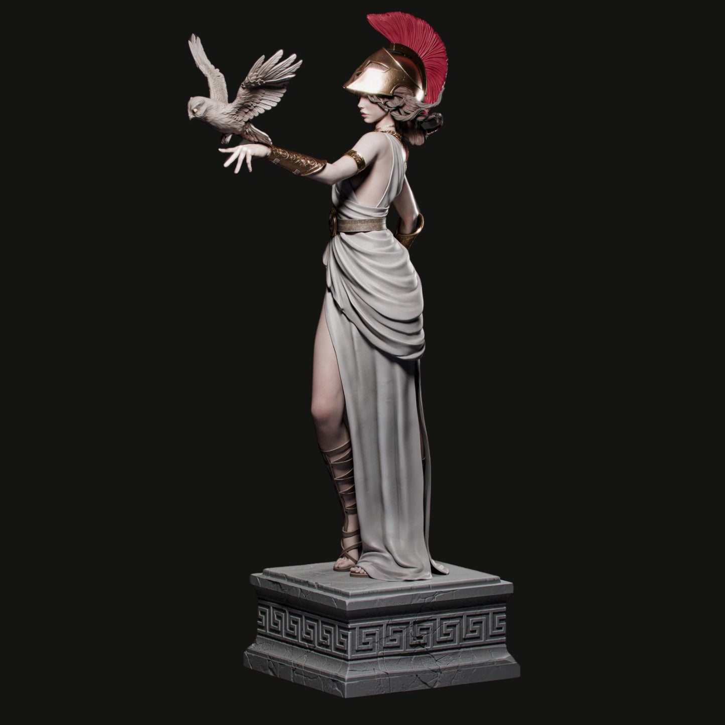 Athena Goddess Resin Statue: 12K Mythology Model Kit - CA3D Fan Art