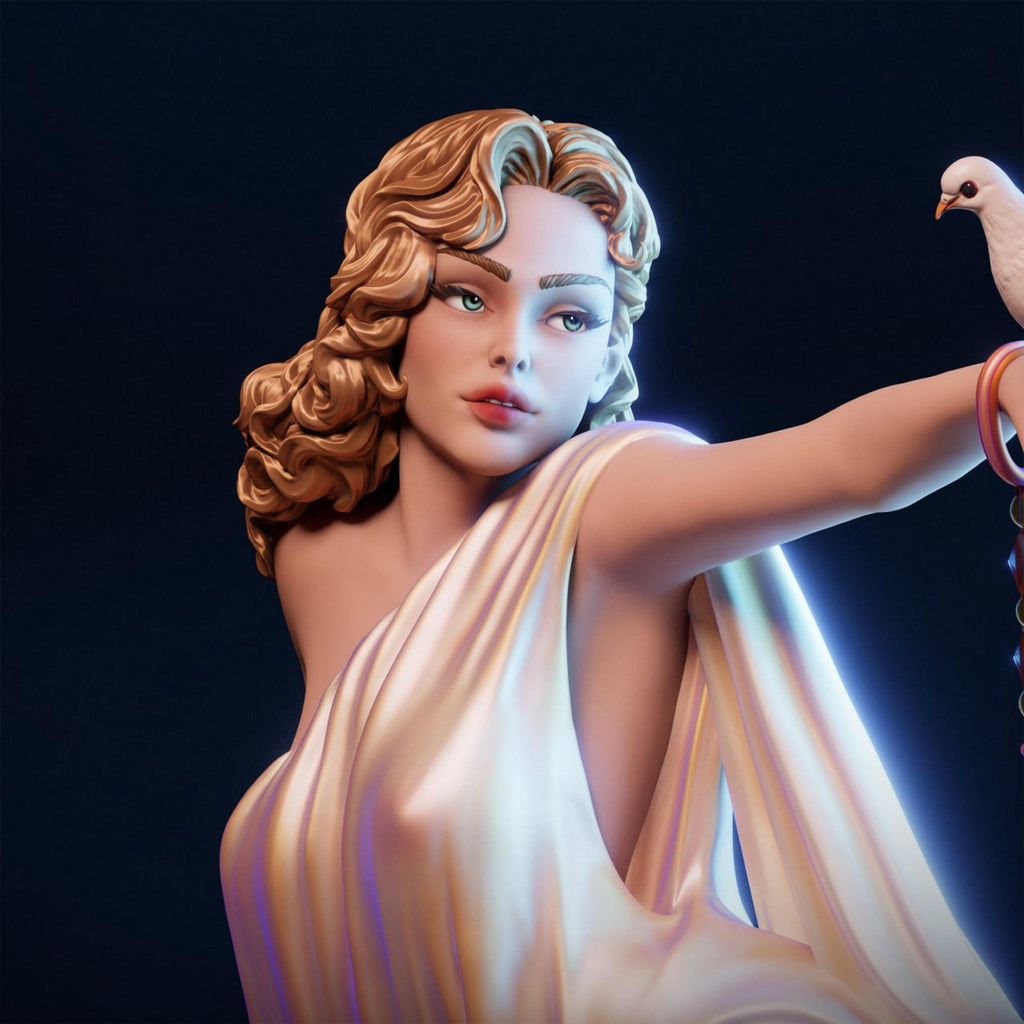 Pin-Up Goddess Resin Figure: 12K Print, Fan Art Collectible