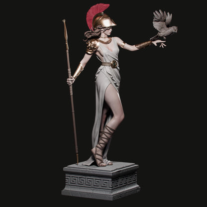 Athena Goddess Resin Statue: 12K Mythology Model Kit - CA3D Fan Art