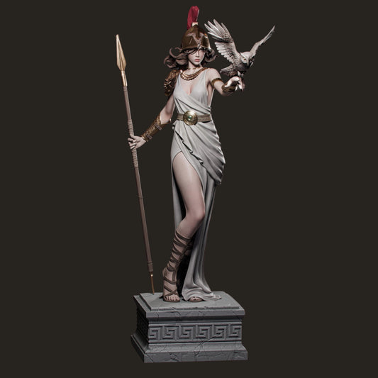 Athena Goddess Resin Statue: 12K Mythology Model Kit - CA3D Fan Art