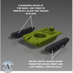 3D Printed Tank Model Kit: Military Diorama, Wargame Assembly