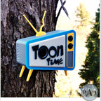 3D Printed Cartoon TV Birdhouse: Unassembled PLA Garden Decor