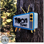 3D Printed Cartoon TV Birdhouse: Unassembled PLA Garden Decor