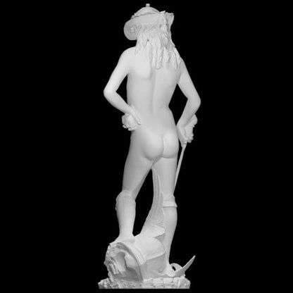 Donatello's David Statue | Renaissance Art Replica | Florence Bargello Museum | 12k Resin or Marble composite