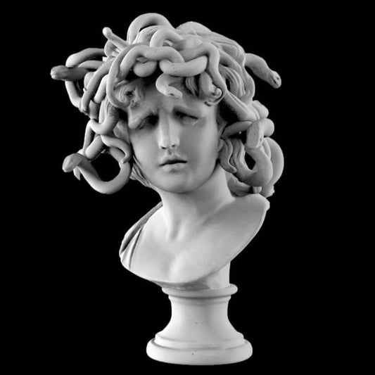 Medusa Bust by Bernini | Musei Capitolini Replica | Baroque Art Statue | 12k Resin or Marble composite