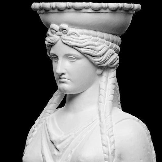 Caryatid Statue from the Acropolis | Erechtheion Porch | Ancient Greek Art | 12k Resin or Marble composite