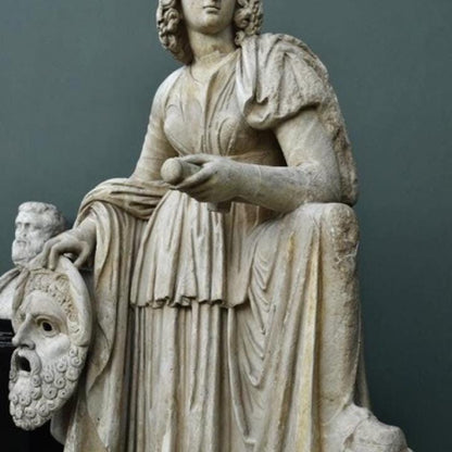 Melpomene Statue | Greek Muse of Tragedy | Theatre & Drama Art | 12k Resin or Marble composite