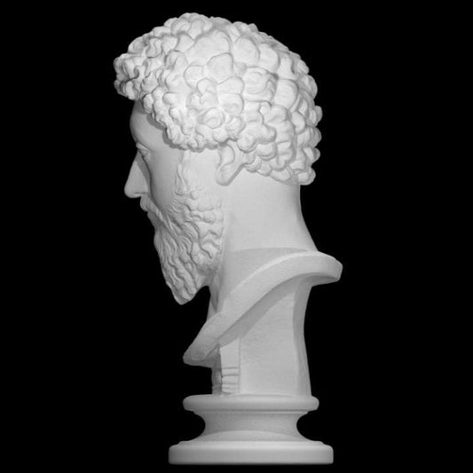 Marcus Aurelius Bust | Stoic Philosopher King | Roman Emperor Statue | 12k Resin or Marble composite