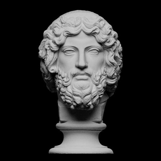 Zeus Bust | King of the Greek Gods | Mythology Jupiter Statue | 12k Resin or Marble composite