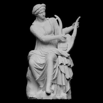 Terpsichore Statue | Greek Muse of Dance | Vatican Museum Replica | 12k Resin or Marble composite