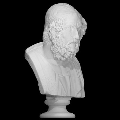 Bust of Homer | Blind Greek Poet | Iliad & Odyssey Author | 12k Resin or Marble composite
