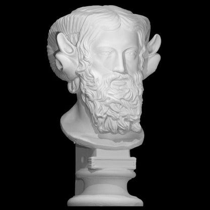Zeus Ammon Bust | Greek Egyptian Syncretic God | Horned Zeus | 12k Resin or Marble composite
