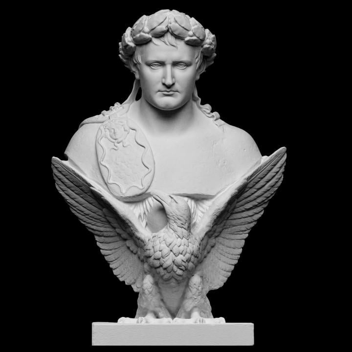 Napoleon Bonaparte Bust | French Emperor Statue | Neoclassical Decor | 12k Resin or Marble composite PLA